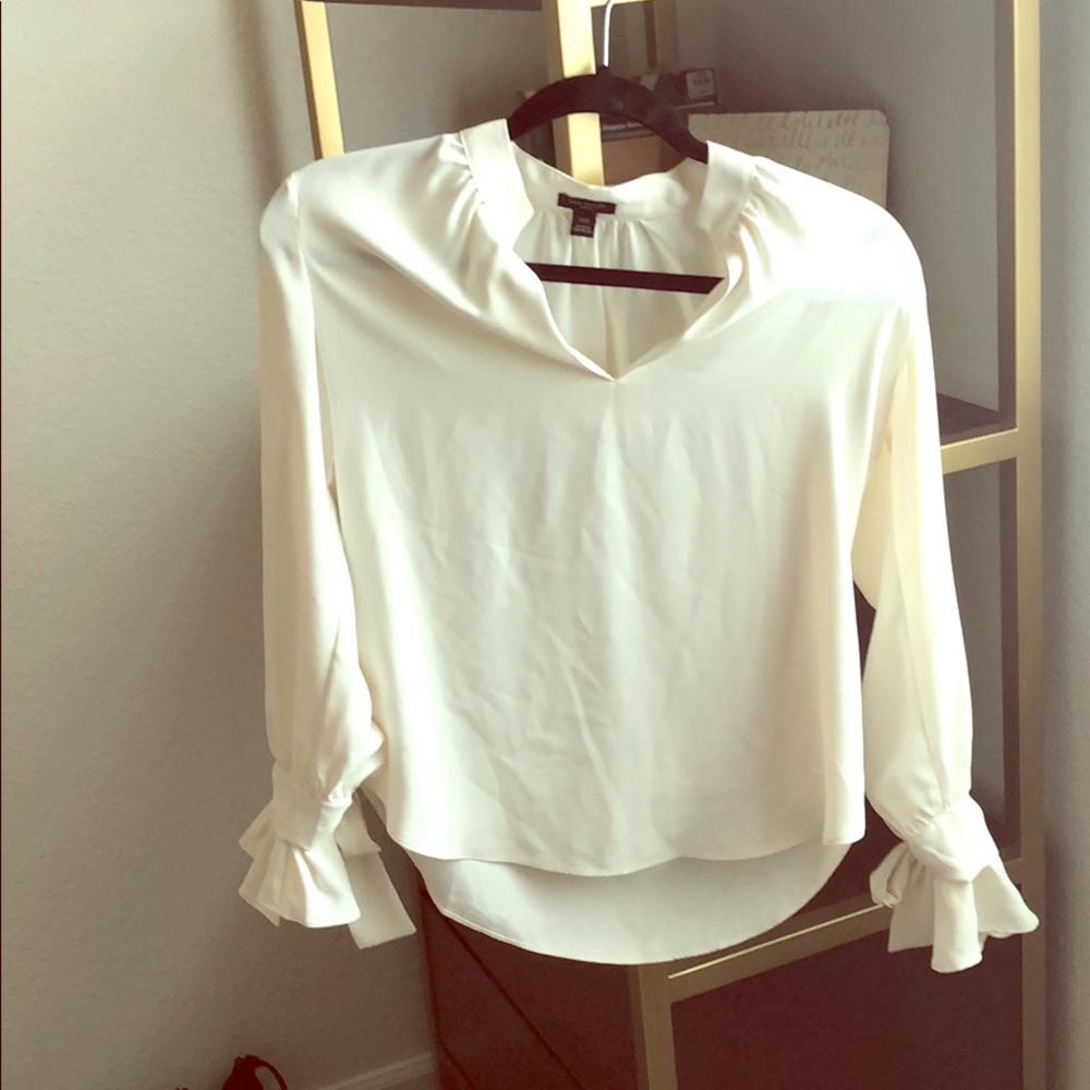 Ann Taylor petite sheer blouse